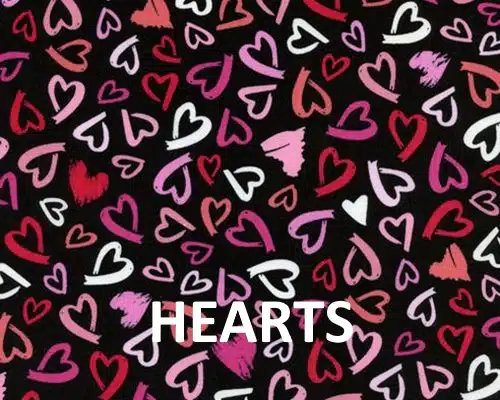 female dog diapers hearts - BellyBands.net Hearts print fabric for female dog diapers.